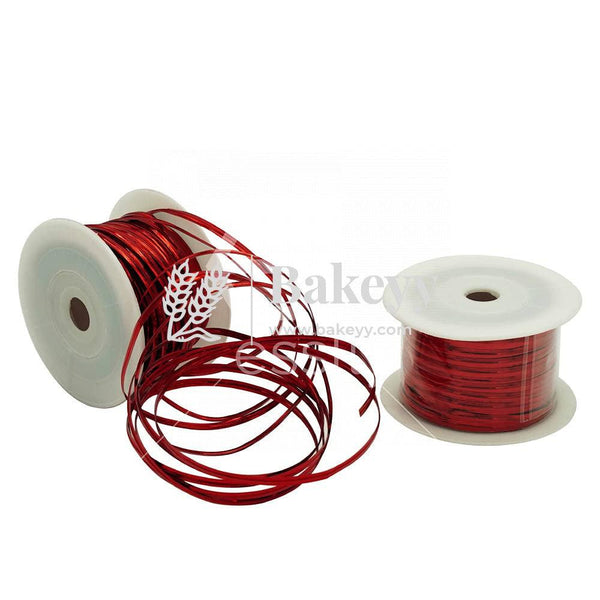 Red Aluminium Twist Ties | Twister Roll Red 100 Yards - Bakeyy.com