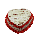 Red Heart Net Basket | Hamper Basket | Large - Bakeyy.com - India - Red Heart Net Basket | Hamper Basket | Large - Default Title