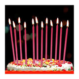 Red Metallic Candle Pack of 6 pcs for Cake | Birthday | Anniversary | Thin Candles Birthday Cake Candles Long - Bakeyy.com - India - Red Metallic Candle Pack of 6 pcs for Cake | Birthday | Anniversary | Thin Candles Birthday Cake Candles Long - Default Title