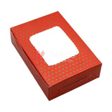 Red Polka Dotted 2 Brownie Box | Pack Of 10 - Bakeyy.com - India - Red Polka Dotted 2 Brownie Box | Pack Of 10 - Default Title