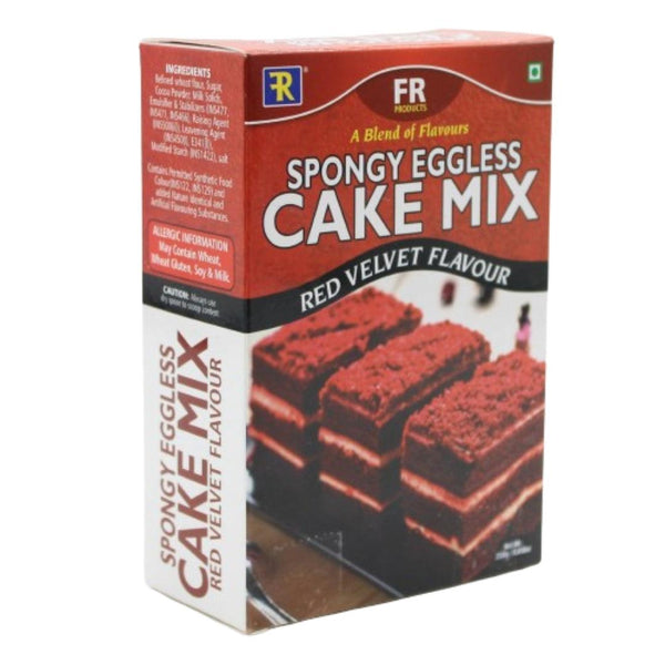 Red Velvet Flavor Cake Mix | Spongy Eggless Cake Mix | 250g - Bakeyy.com