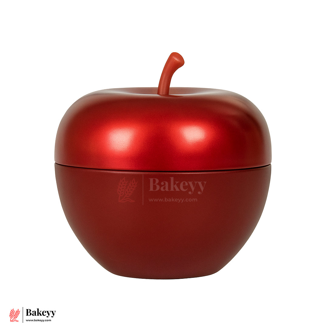 6cm Red Apple-Shaped  Empty Candle Tin | Reusable Decorative Container for Scented Candles, Gifts & Storage| Pack Of 12