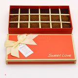 18 Cavity Hard Chocolate Box | Red Colour