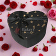 Valentine Gift | Heart Shape Gift Box with Ribbon | Black | Pink | Red | Maroon (Large) - Bakeyy.com - India - {{ variant.name }}