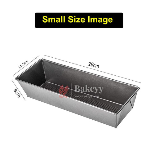 Non-Stick Baking Pan | Oblong Cake Pan | Steel Rectangular Baking Mold | Tray for Cake| Brownie | Bakeware | Easy to Clean | Optimal Heat Conduction - Bakeyy.com - India - Non-Stick Baking Pan | Oblong Cake Pan | Steel Rectangular Baking Mold | Tray for Cake| Brownie | Bakeware | Easy to Clean | Optimal Heat Conduction - Small