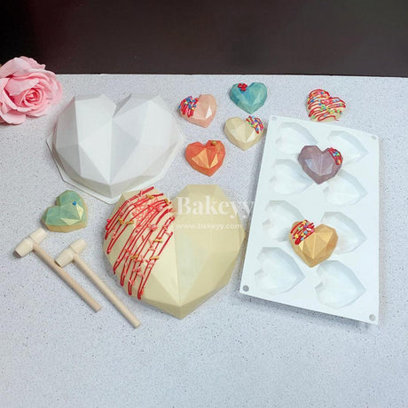 Heart Silicone Chocolate Mould | Chocolate Making and Shaping Mould | - Bakeyy.com - India - Heart Silicone Chocolate Mould | Chocolate Making and Shaping Mould | - Default Title