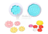 Rose & Sunflower Plunger Cutter | Fondant Mould | 2 pcs - Bakeyy.com - India - Rose & Sunflower Plunger Cutter | Fondant Mould | 2 pcs - Default Title