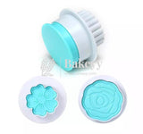 Rose & Sunflower Plunger Cutter | Fondant Mould | 2 pcs - Bakeyy.com - India - Rose & Sunflower Plunger Cutter | Fondant Mould | 2 pcs - Default Title