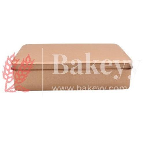 Rose Gold Rectangle Empty Decorative Tin Box | Gift Box | Chocolate Box | Sweet Box | Jewellery Box | Luxury Box | Pack of 4 | - Bakeyy.com - India - Rose Gold Rectangle Empty Decorative Tin Box | Gift Box | Chocolate Box | Sweet Box | Jewellery Box | Luxury Box | Pack of 4 | - Pack of 4