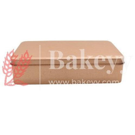 Rose Gold Rectangle Empty Decorative Tin Box | Gift Box | Chocolate Box | Sweet Box | Jewellery Box | Luxury Box | Pack of 4 | - Bakeyy.com - India - Rose Gold Rectangle Empty Decorative Tin Box | Gift Box | Chocolate Box | Sweet Box | Jewellery Box | Luxury Box | Pack of 4 | - Pack of 4
