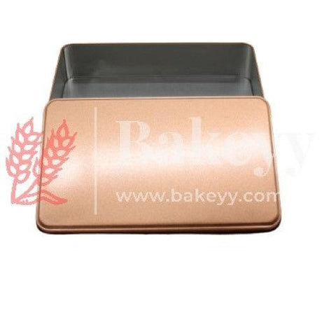 Rose Gold Rectangle Empty Decorative Tin Box | Gift Box | Chocolate Box | Sweet Box | Jewellery Box | Luxury Box | Pack of 4 | - Bakeyy.com - India - Rose Gold Rectangle Empty Decorative Tin Box | Gift Box | Chocolate Box | Sweet Box | Jewellery Box | Luxury Box | Pack of 4 | - Pack of 4