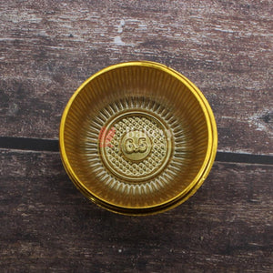round-disposable-gold-plastic-foil-tray-or-sweet-tray-orchocolate-tray-or-pack-of-100-bakeyy-com-2 - Bakeyy.com