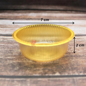 round-disposable-gold-plastic-foil-tray-or-sweet-tray-orchocolate-tray-or-pack-of-100-bakeyy-com-5 - Bakeyy.com