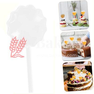 Round Flower Shape Disposable Pipettes Liquid Dropper Pipette Liquid Injector for Cupcakes, Chocolate, Strawberries, Ice Cream| Pack of 50 - Bakeyy.com - India - Round Flower Shape Disposable Pipettes Liquid Dropper Pipette Liquid Injector for Cupcakes, Chocolate, Strawberries, Ice Cream| Pack of 50 - Default Title