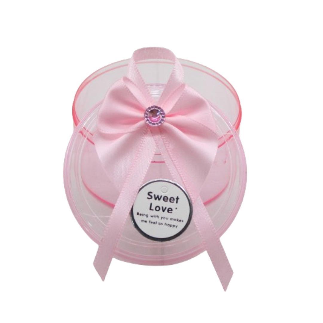 Round Pink Empty Decorative Acrylic Box | Gift Box | Chocolate Box | Sweet Box | Jewellery Box | Plastic Box | Pack of 12 - Bakeyy.com - India - Round Pink Empty Decorative Acrylic Box | Gift Box | Chocolate Box | Sweet Box | Jewellery Box | Plastic Box | Pack of 12 - Default Title