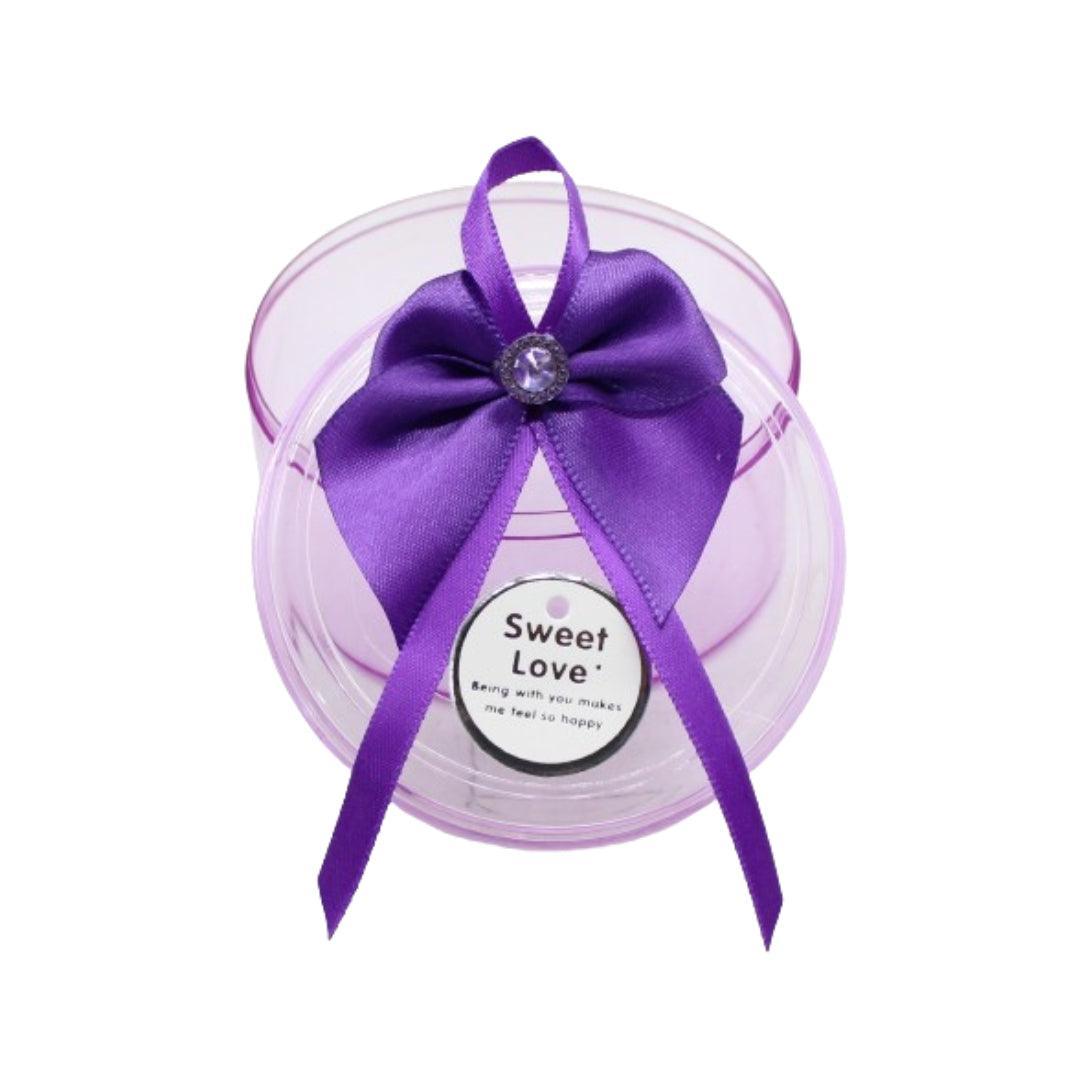 Round Purple Empty Decorative Acrylic Box | Gift Box | Chocolate Box | Sweet Box | Jewellery Box | Plastic Box | Pack of 12 - Bakeyy.com - India - Round Purple Empty Decorative Acrylic Box | Gift Box | Chocolate Box | Sweet Box | Jewellery Box | Plastic Box | Pack of 12 - Default Title