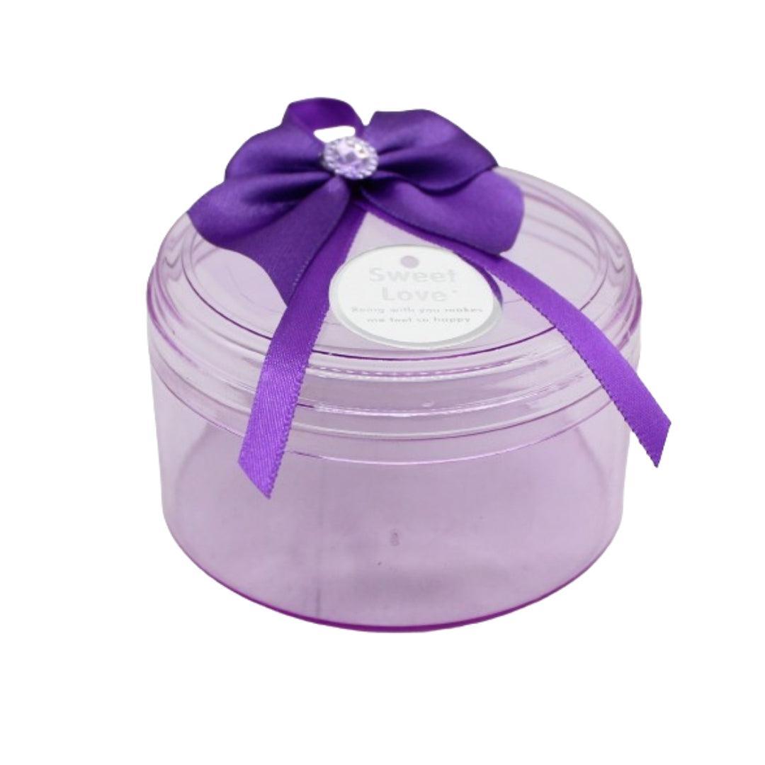 Round Purple Empty Decorative Acrylic Box | Gift Box | Chocolate Box | Sweet Box | Jewellery Box | Plastic Box | Pack of 12 - Bakeyy.com - India - Round Purple Empty Decorative Acrylic Box | Gift Box | Chocolate Box | Sweet Box | Jewellery Box | Plastic Box | Pack of 12 - Default Title