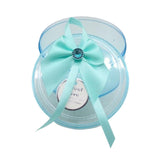 Round Turquoise Empty Decorative Acrylic Box | Gift Box | Chocolate Box | Sweet Box | Jewellery Box | Plastic Box | Pack of 12 - Bakeyy.com - India - Round Turquoise Empty Decorative Acrylic Box | Gift Box | Chocolate Box | Sweet Box | Jewellery Box | Plastic Box | Pack of 12 - Default Title