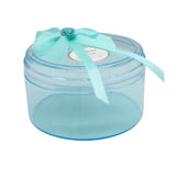 Round Turquoise Empty Decorative Acrylic Box | Gift Box | Chocolate Box | Sweet Box | Jewellery Box | Plastic Box | Pack of 12 - Bakeyy.com - India - Round Turquoise Empty Decorative Acrylic Box | Gift Box | Chocolate Box | Sweet Box | Jewellery Box | Plastic Box | Pack of 12 - Default Title