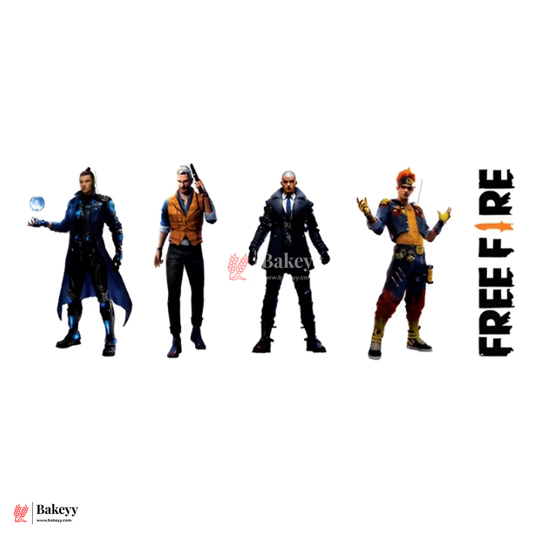 Pre-Cut | Edible Wafer | Freefire Theme| Pack Of 13