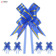 Premium Dark Blue Pull Up Ribbon for Gift Wrapping – Glossy Finish with Golden Edge (Pack of 10) - Bakeyy.com - India - Premium Dark Blue Pull Up Ribbon for Gift Wrapping – Glossy Finish with Golden Edge (Pack of 10) - 18.5cm