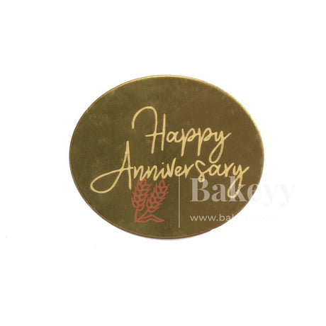 Coin Happy Anniversary Topper | Gold Color | Pack Of 5 | - Bakeyy.com - India - Coin Happy Anniversary Topper | Gold Color | Pack Of 5 | - Default Title