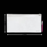 Frosted Zip Pouch with Slider Seal | Transparent Zipper Pouch | Multiple Sizes Availale | Pack of 50
