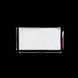 Frosted Zip Pouch with Slider Seal | Transparent Zipper Pouch | Multiple Sizes Availale | Pack of 50