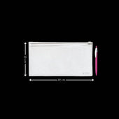 Frosted Zip Pouch with Slider Seal | Transparent Zipper Pouch | Multiple Sizes Availale | Pack of 50 - Bakeyy.com - India - Frosted Zip Pouch with Slider Seal | Transparent Zipper Pouch | Multiple Sizes Availale | Pack of 50 - 15x22 cm 250.00
