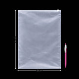 Frosted Zip Pouch with Slider Seal | Transparent Zipper Pouch | Multiple Sizes Availale | Pack of 50