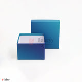 15x15x9 cm | Small Premium Dual Shade Royal Blue Glitter Finish Rigid Hamper Box| Pack Of 1
