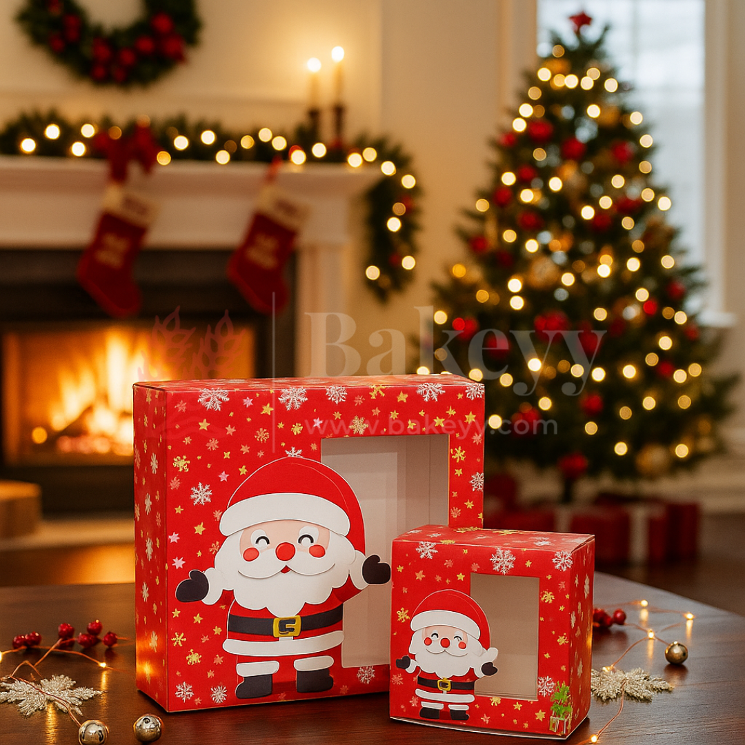 Premium Christmas Brownie Gift Box | Perfect for Christmas Cookies & Brownie | Pack of 25