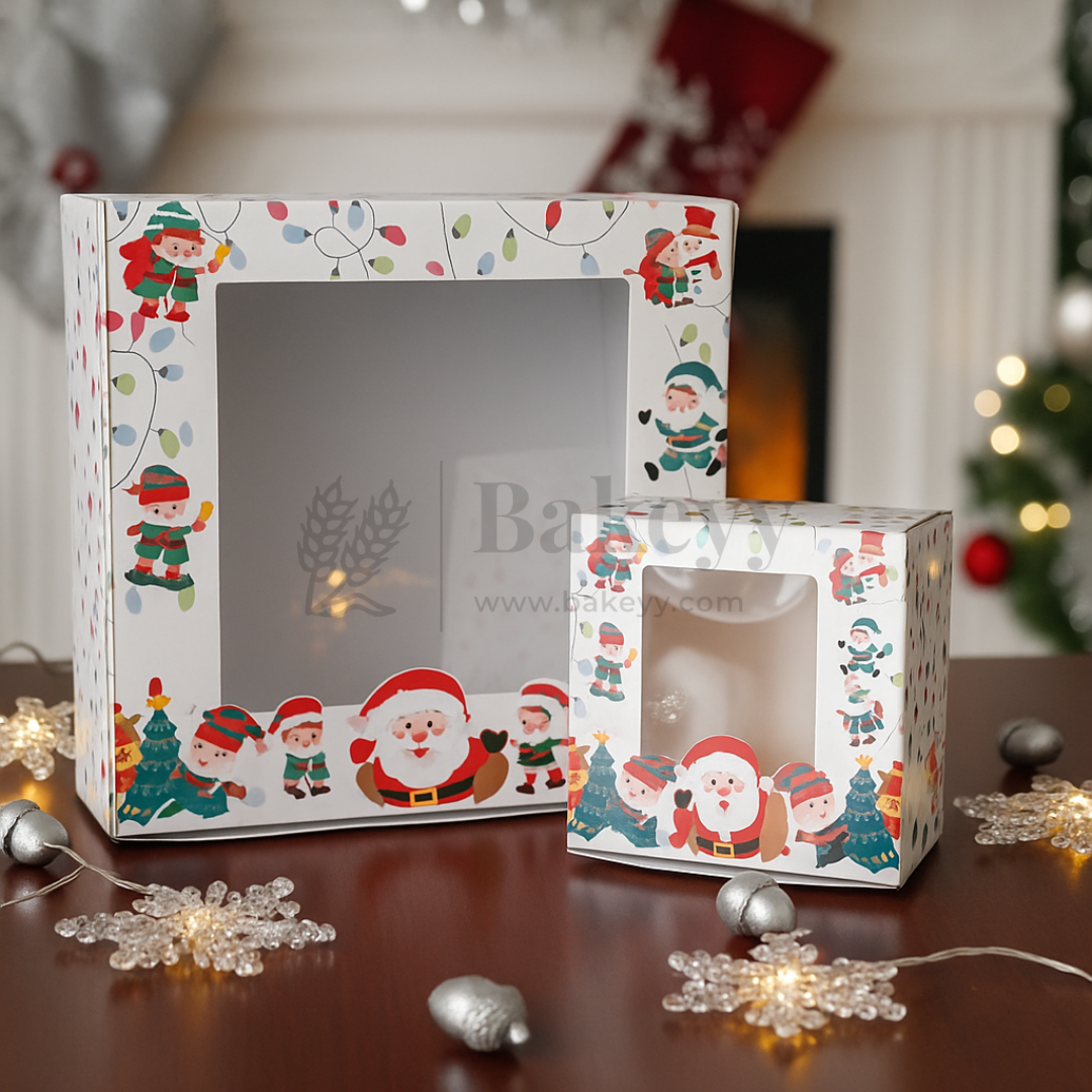 Premium Christmas Brownie Gift Box | Perfect for Christmas Cookies & Brownie | Pack of 25