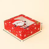 Premium Christmas Brownie Gift Box | Red Santa Christmas Theme | Pack of 25