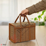 30 x 15 x 20 cm | Brown Wooden baskets |1 Piece