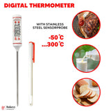 Food Thermometer, Digital Cooking Round Instant Read Meat Kitchen Thermometer | JR-1 | 1 Piece - Bakeyy.com - India - Food Thermometer, Digital Cooking Round Instant Read Meat Kitchen Thermometer | JR-1 | 1 Piece - Default Title