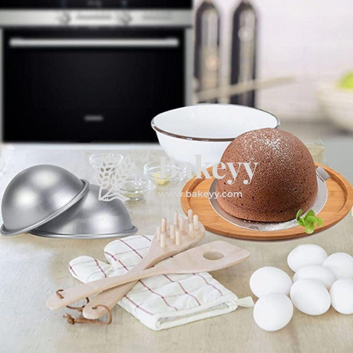 Semicircle Cake Mold Aluminum Cake Pan Cake Mold Suitable for Baking Various Cakes for Making Soft Candy Cake Pudding Pastry | Large - Bakeyy.com