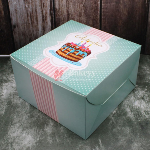 Printed Cake Box | Birthday Cake boxes | Pack of 50 - Bakeyy.com
