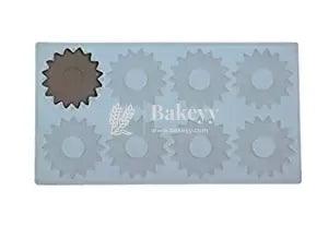 Silicon Garnishing Sheet Mould Sun Flower Shape Design - Bakeyy.com - India - Silicon Garnishing Sheet Mould Sun Flower Shape Design - Default Title