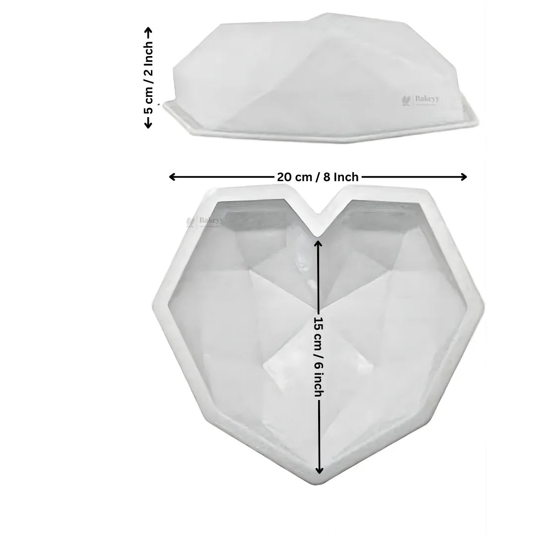 Geometry Heart Shape Mould | Silicone Mould | Pack of 1