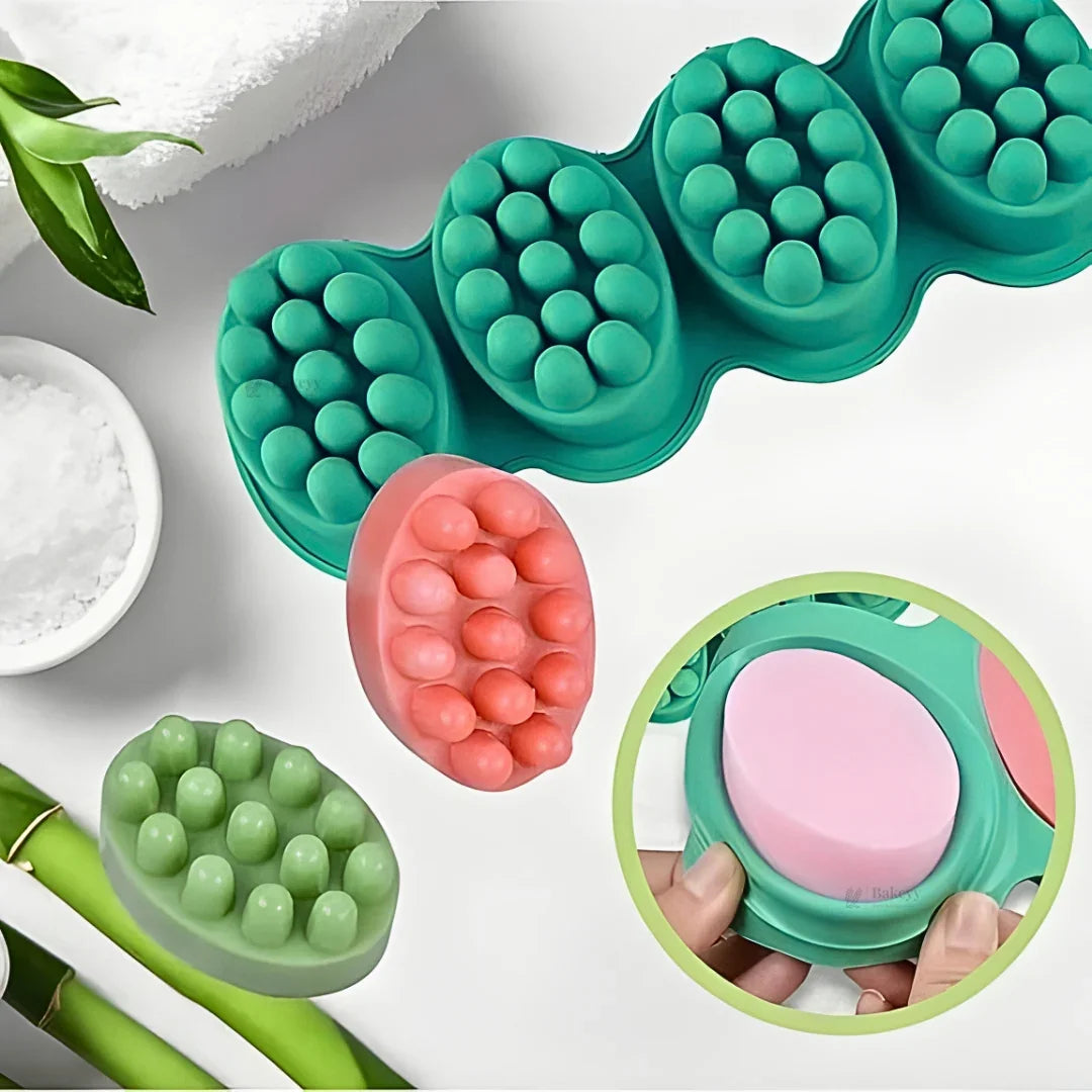 4 Cavity Bubble Dome Silicone Mould | Round Pop Design | Pack of 1