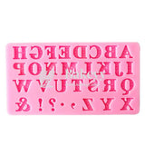 Silicone 26 Alphabets Mould | Marzipan Mould - Bakeyy.com - India - Silicone 26 Alphabets Mould | Marzipan Mould - Default Title