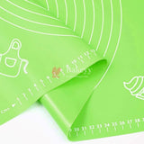 45x65 cm Silicone Baking Mat Non-Stick Fondant Rolling Mat Silicone Kneading - Bakeyy.com - India - 45x65 cm Silicone Baking Mat Non-Stick Fondant Rolling Mat Silicone Kneading - Green / 45x65 cm