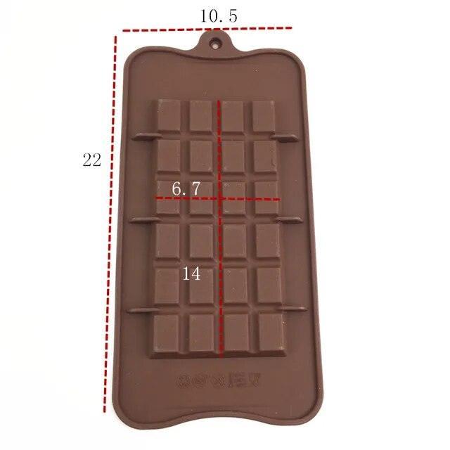 Silicone Chocolate bar Mould/Chocolate Making and Shaping Mould/Waffle Shape - Bakeyy.com - India - Silicone Chocolate bar Mould/Chocolate Making and Shaping Mould/Waffle Shape - Default Title