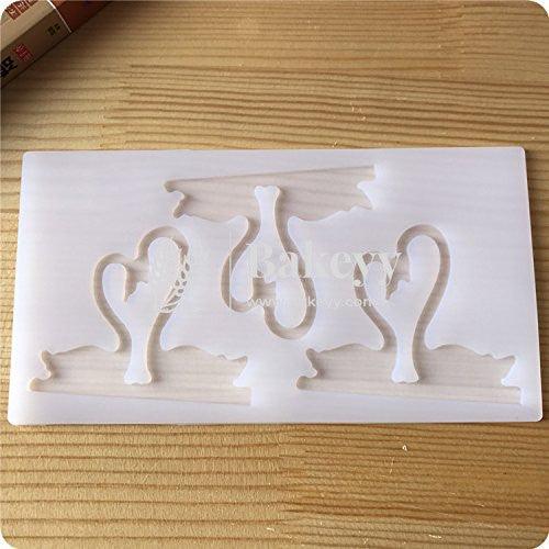 Silicone Chocolate Garnishing Mould - Swans - Bakeyy.com - India - Silicone Chocolate Garnishing Mould - Swans - Default Title