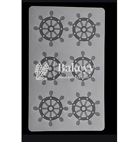 silicone-chocolate-garnishing-sheet-wheel-mould-bakeyy-com - Bakeyy.com