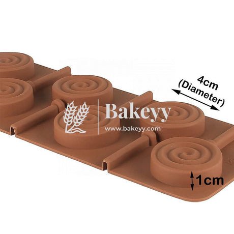 Silicone Circular Loop Shape Lollipop Mould - Bakeyy.com - India - Silicone Circular Loop Shape Lollipop Mould - Default Title