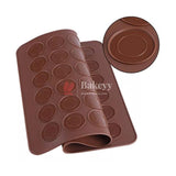 38.5x28 cm Silicone Macron Baking Mats, Non-Stick Silicone Baking Mats, Food Safe Baking Mat, Great For Macron, Cookies, Bread, Pastry, Dessert (48 Cavity) - Bakeyy.com - India - 38.5x28 cm Silicone Macron Baking Mats, Non-Stick Silicone Baking Mats, Food Safe Baking Mat, Great For Macron, Cookies, Bread, Pastry, Dessert (48 Cavity) - Default Title