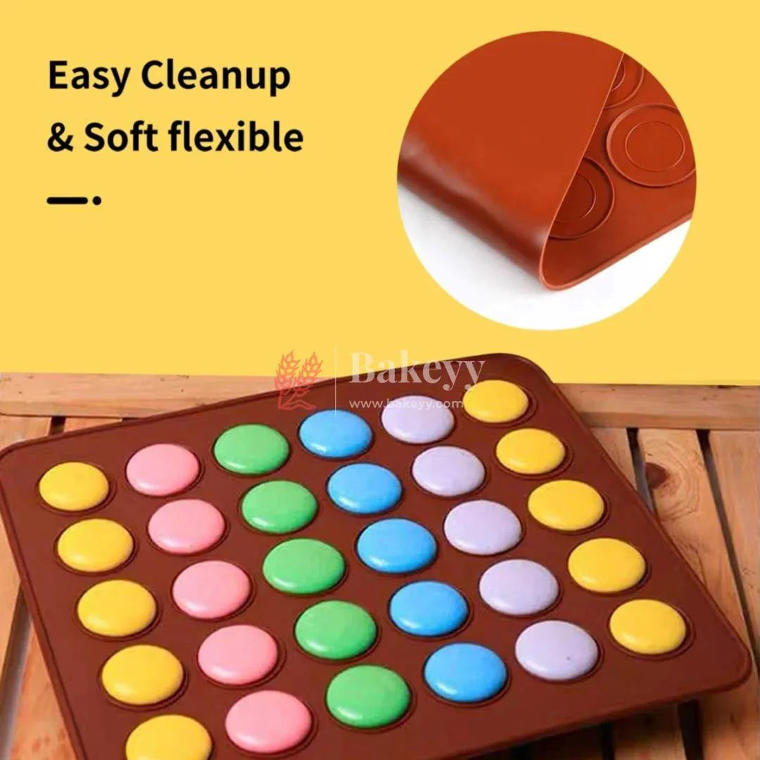 silicone-macron-baking-mats-non-stick-silicone-baking-mats-food-safe-baking-mat-great-for-macron-cookies-bread-pastry-dessert-48-cavity-bakeyy-com-7 - Bakeyy.com