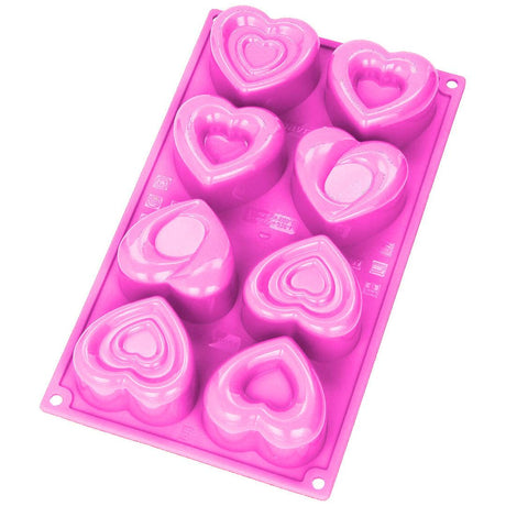 Silicone Mould 6 Cavities Heart Shape Mould - Bakeyy.com - India - Silicone Mould 6 Cavities Heart Shape Mould - Default Title